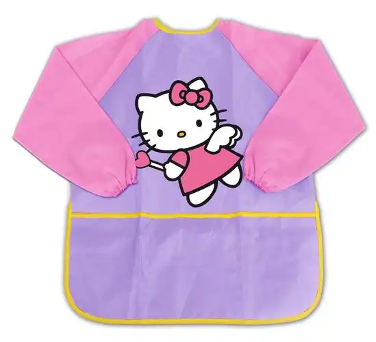 hello kitty 凯蒂猫 卡通罩衣儿童防污衣 过家家反穿衣 hkcrm025 粉