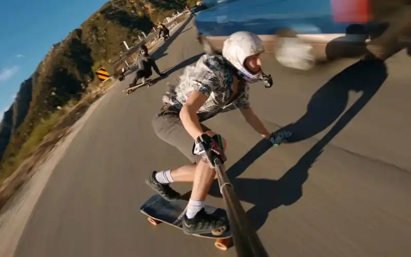 滑板:疯狂的长板日落课程!