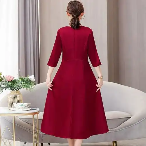 结婚喜服妈妈装2023新款礼服高贵年轻平时可穿春秋季喜婆婆婚宴装