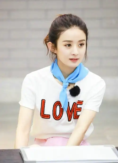 赵丽颖综艺拍摄花絮可爱高清图片