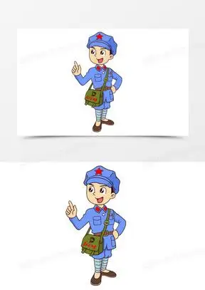 解放军卡通图片素材