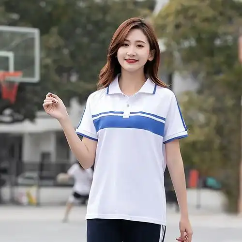 春夏季新款中学生校服高中生短袖校服初中毕业班服运动小学生校服
