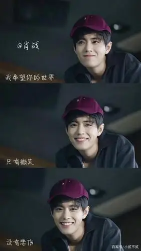 肖战拼接文字系壁纸