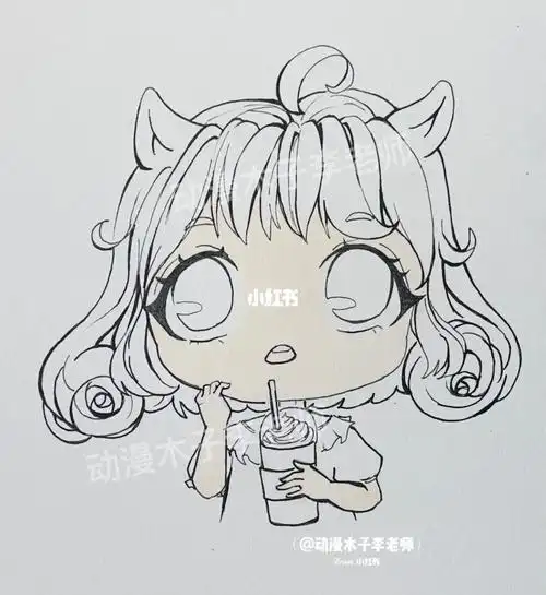 绘画  #绘画临摹  #绘画日常  #原创头像  #动漫手绘   #q版漫画