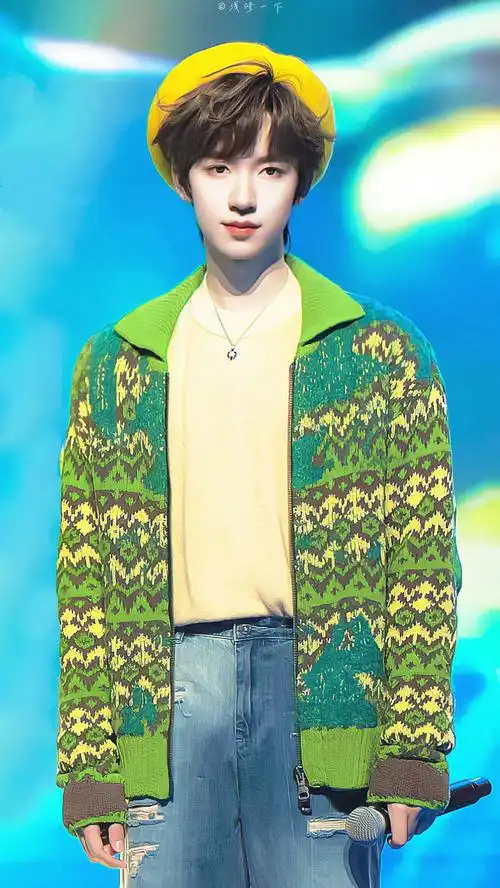 98#贺峻霖#  rm,净化首页,来多看一看绿色系贺峻霖清新眼睛吧.