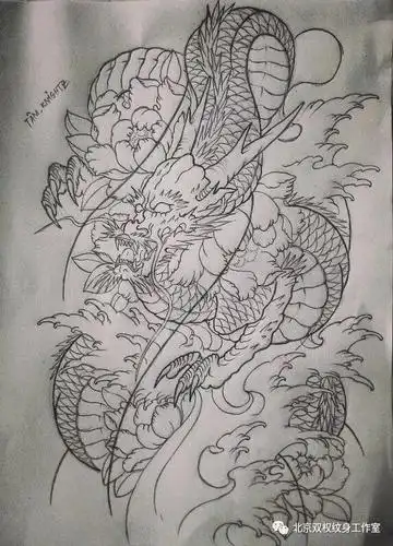 花臂|纹身手稿-郑州天龙纹身工作室