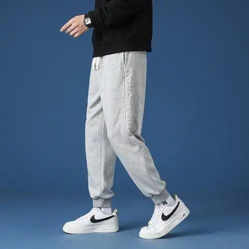 初高中学生15春季宽松运动裤16岁大童装14青少年13胖男孩休闲卫裤