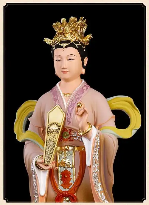 泰山圣母娘娘 慈缘阁手工彩绘泰山奶奶像体泰山娘娘像碧霞元君泰山