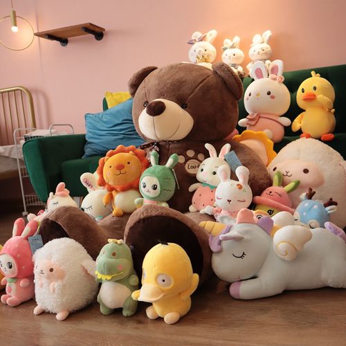 抓娃娃机公仔小号毛绒玩具儿童布婚礼玩偶女婚庆抛洒伴手礼物批发