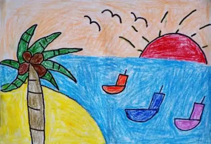 1. 铅笔,橡皮  2. 8开描纸  3. 彩笔 活动准备