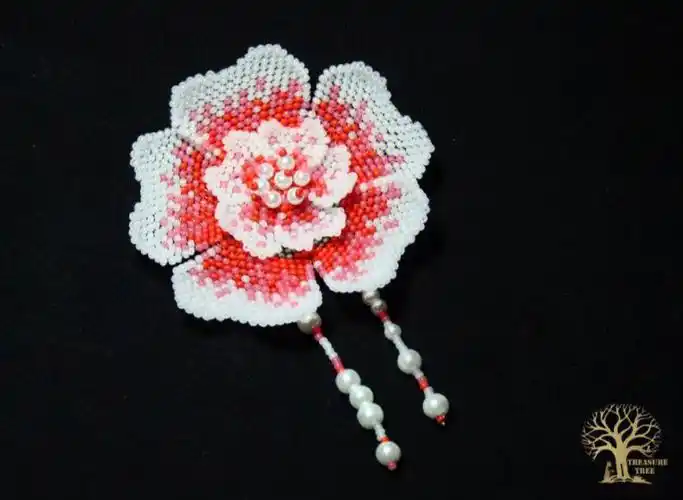 三款花串珠图解