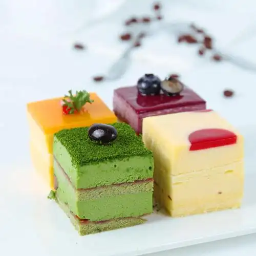 蒲缇三环慕斯切块蛋糕聚会休闲下午茶组合甜点传统西式糕点