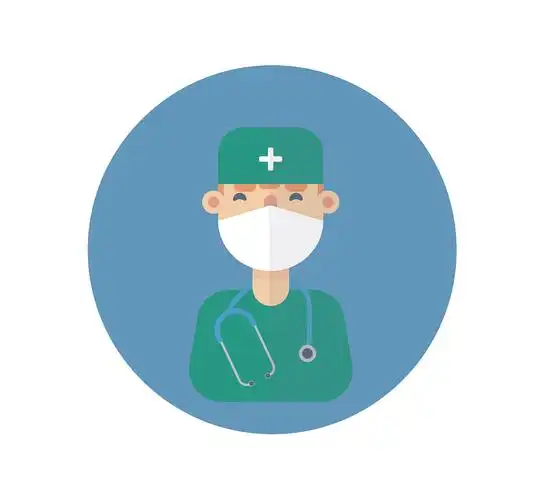 ai-卡通医生图标插画