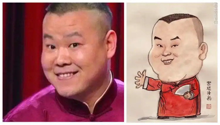 啊,五环,你比四环多一环!小岳岳漫画像绘制过程