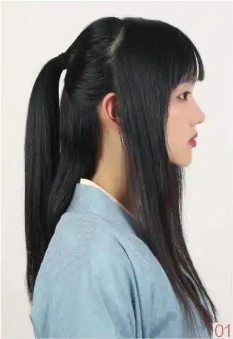 宋风女子发式少女双挂垂髻天真烂漫