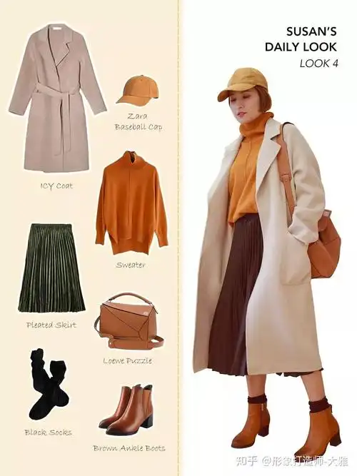 大学生杏色大衣搭配什么颜色的毛衣不显成熟活泼点呢