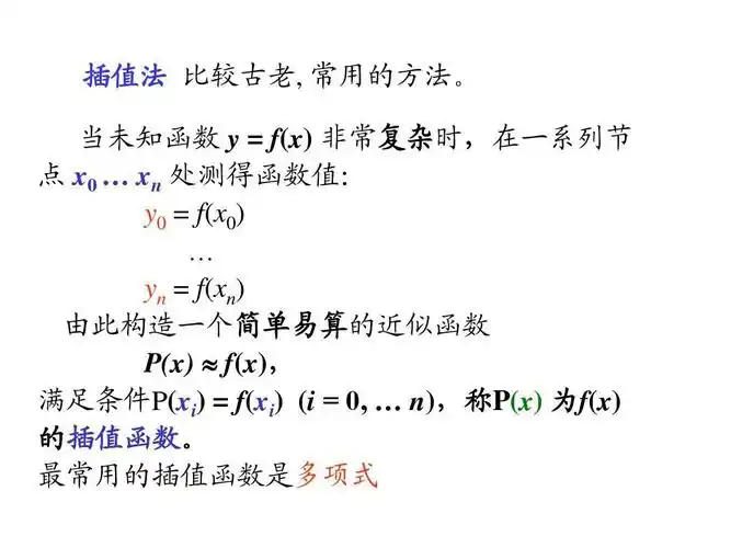 插值法计算公式