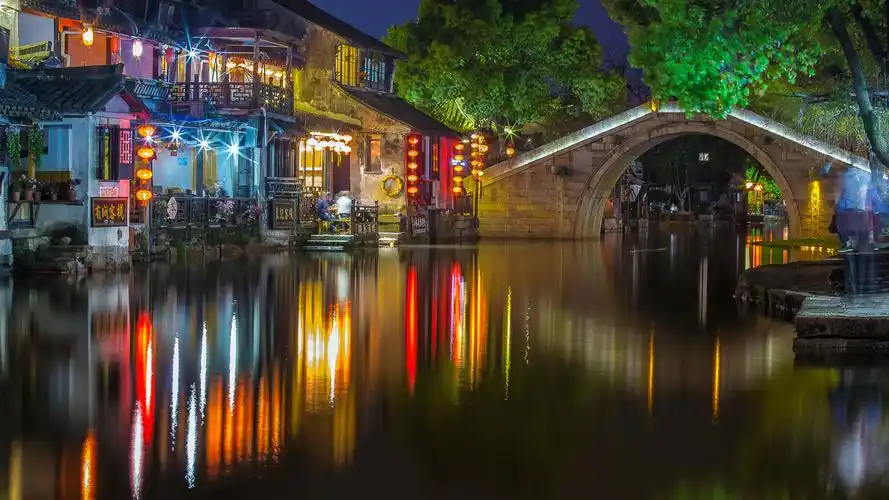 浙江西塘古镇风光图片电脑桌面壁纸下载高清大图预览1920x1080_风景