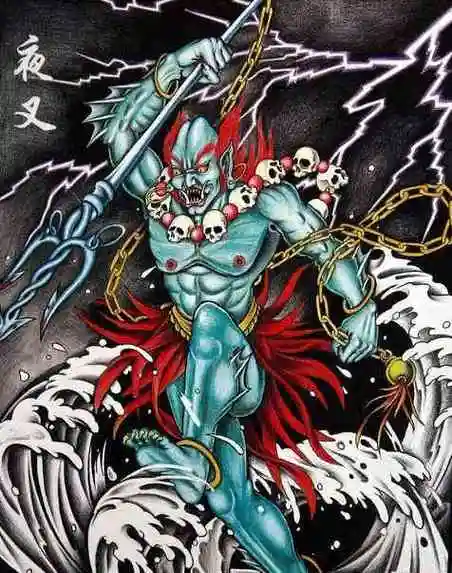 夜叉纹身图案素材