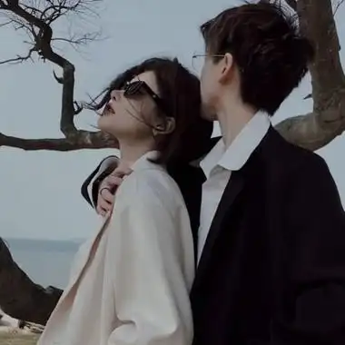 高清超甜的qq情头左男右女真人图片,情侣头像图片