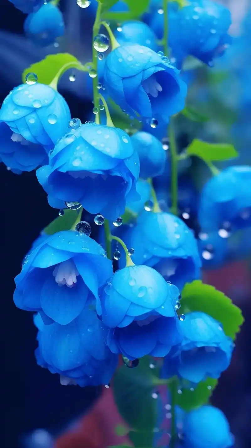 蓝色海棠花,又叫"尊宝海棠",是海棠花的珍稀品种,花瓣呈蓝色 - 抖音