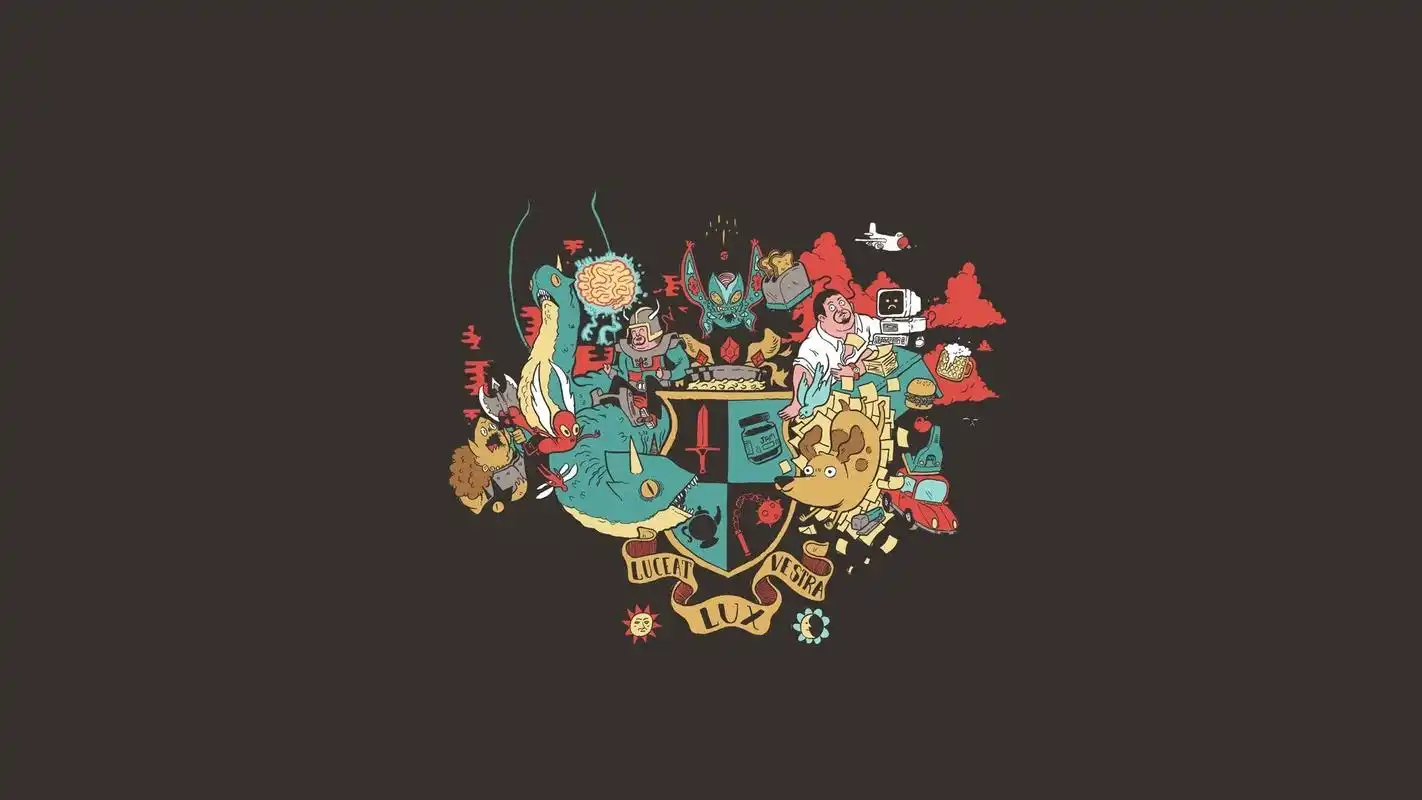 脑洞大开的简约手绘图片桌面壁纸高清大图预览1920x1200_设计创意下载