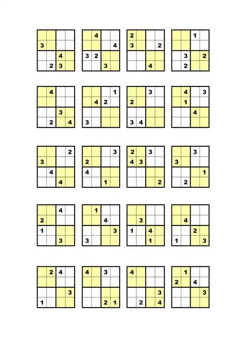 数独四阶题目共5页