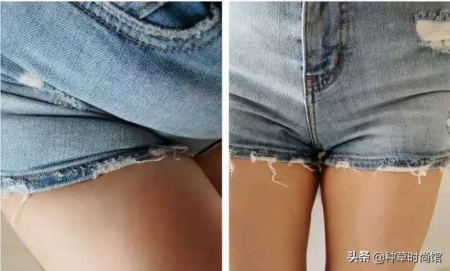 特别是修身款的短裤,裤管和大腿之间没有一点缝隙,粗壮感一览无余,穿