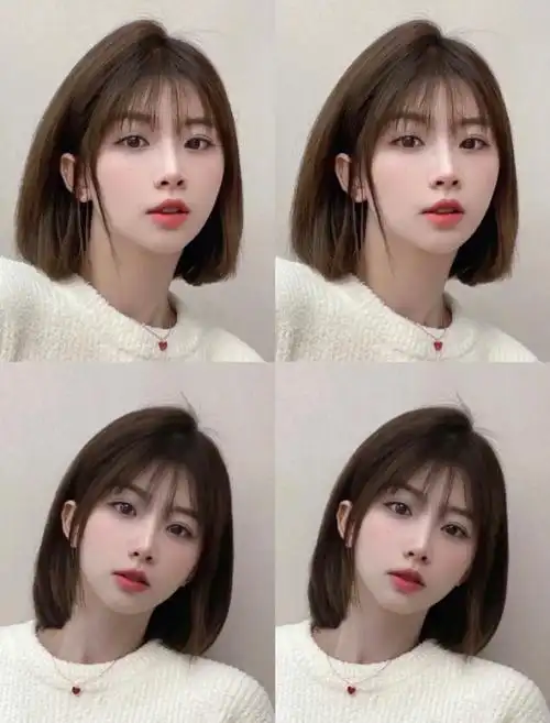 好看到跺脚的短发可适合圆脸小脸