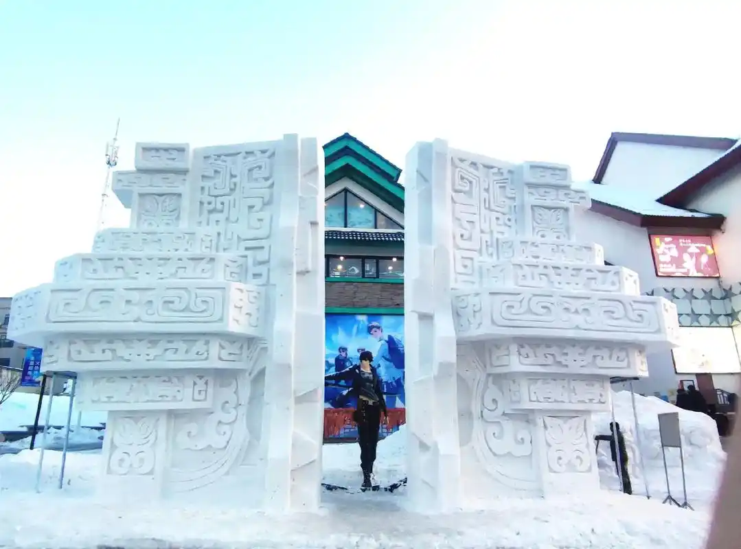 长白山二道白河的稻米驿站,门口的大 - 抖音