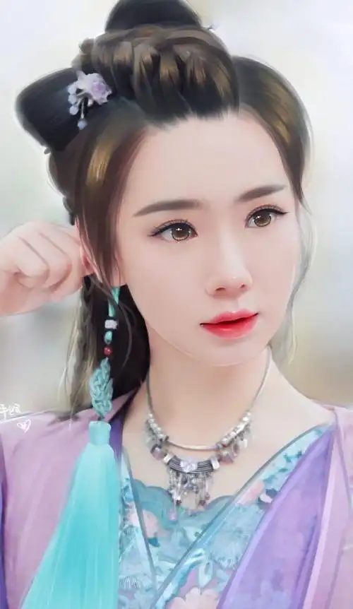 手绘中最美的古装女星,赵丽颖垫底,戚薇第2,第1美过刘亦菲