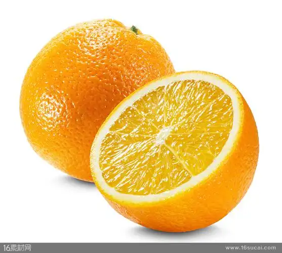 切开的橙子高清图片