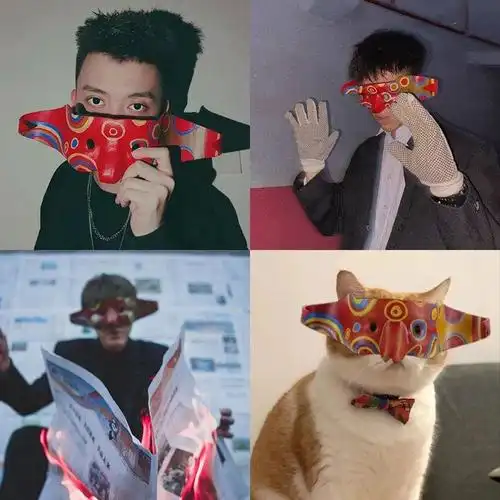 面具阿祖面罩半脸万圣节舞会化妆道具装扮影视男恐怖 阿祖面具【图片