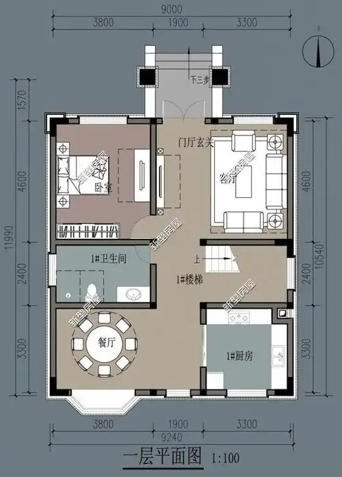 宅基地面宽10米,进深12米,农村自建房如何设计比较好?