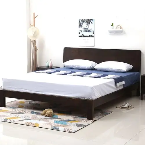 定做橡木加大加长主卧双人床加宽22米简约现代实木床