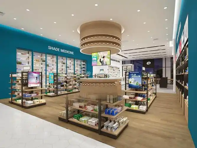 药店店面灯光设计装修效果图