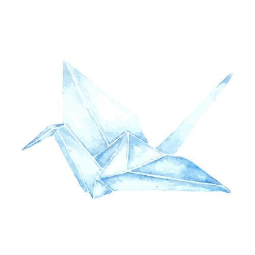 手绘千纸鹤图片大全