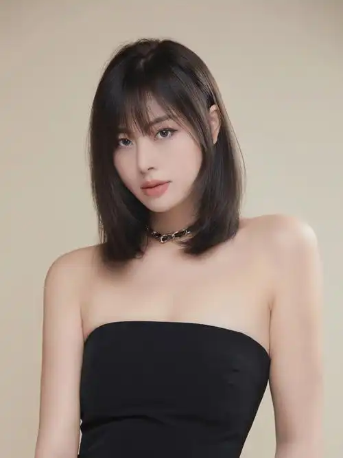 最美中长锁骨发