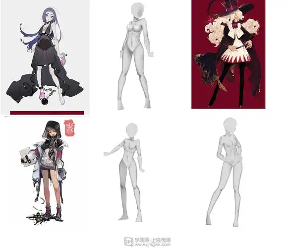 女性人体素描—动漫人物人体训练