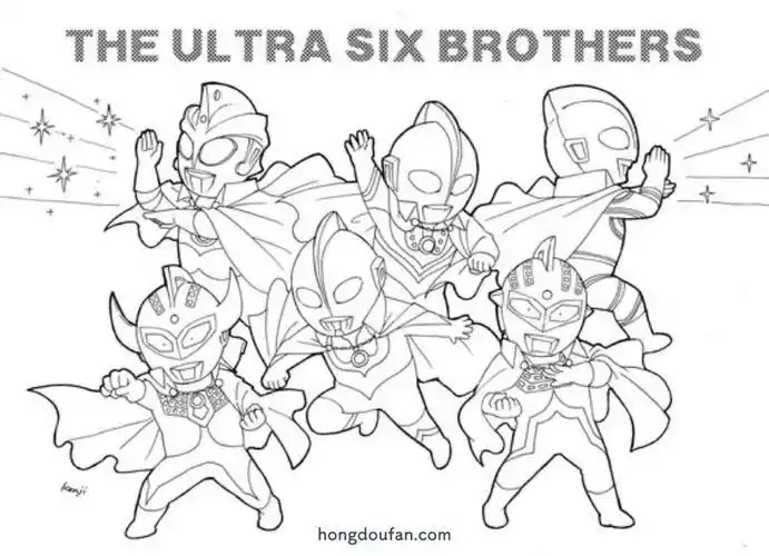 可以打印的简笔画奥特曼