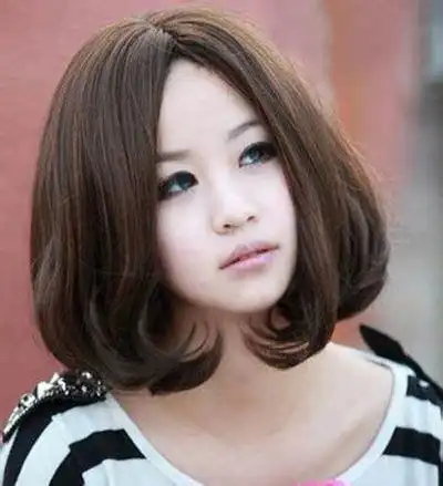 胖脸圆脸适合烫什么发型 圆胖脸适合的短发发型(2)_发型师姐