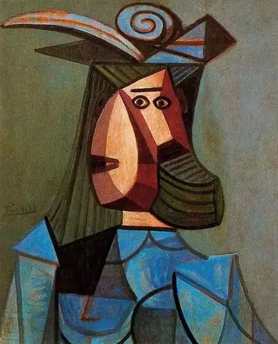 《多拉·马尔半身像》毕加索
