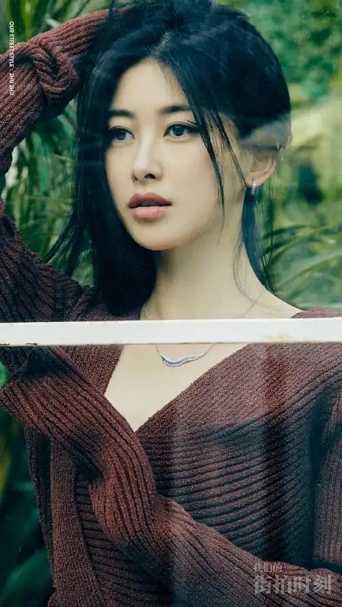 朱珠针织裙优雅性感写真图片36