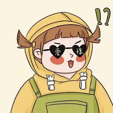 黄色手绘风搞笑卡通头像