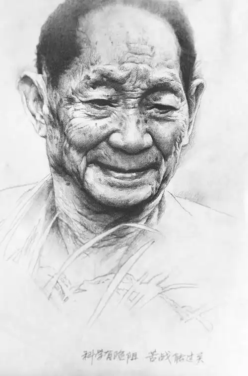 尔宝瑞画袁隆平