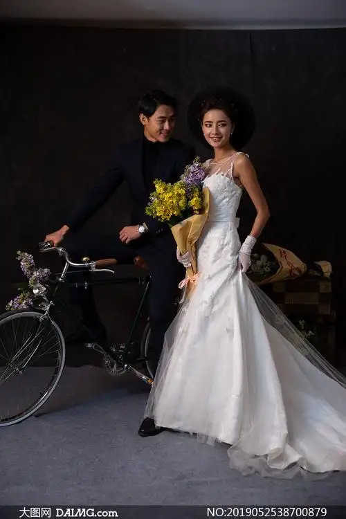 棚拍内景布置婚纱摄影高清原片素材