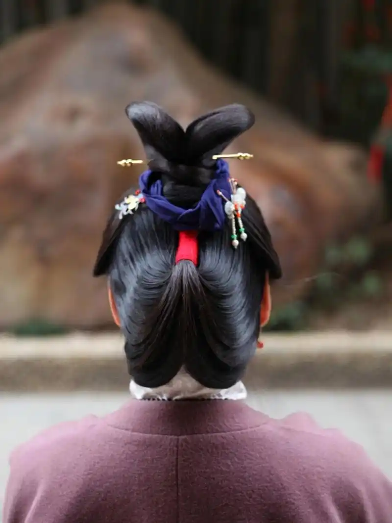 7815 少女发型‖长沙约妆 双鬟的云髻  古代未婚女子的一种发式