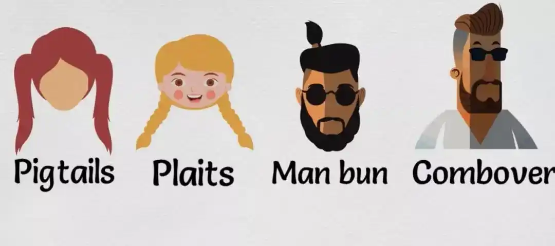 女生各种发型的英文叫法- 短发系列 -光头 shaved波波头 bob hair齐