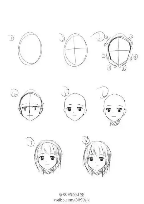 简笔画动漫人物教程图解