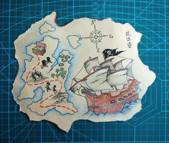 漫画班第14轮作品《海盗的藏宝图》